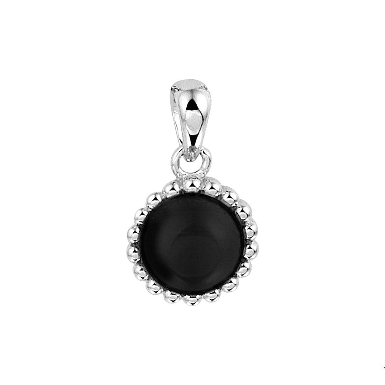 Trendy gerhodineerd zilveren hanger met een diameter van 9.5mm uitgevoerd met een onyx steen van 7mm en een stevig hangoog. De hanger is te combineren met bijpassende sieraden uit onze collectie. Info: Gerhodineerd zilver is door de rhodiumlaag beter bestand tegen verkleuren en krassen.
Doelgroep: dames
Hoogte: 17 mm