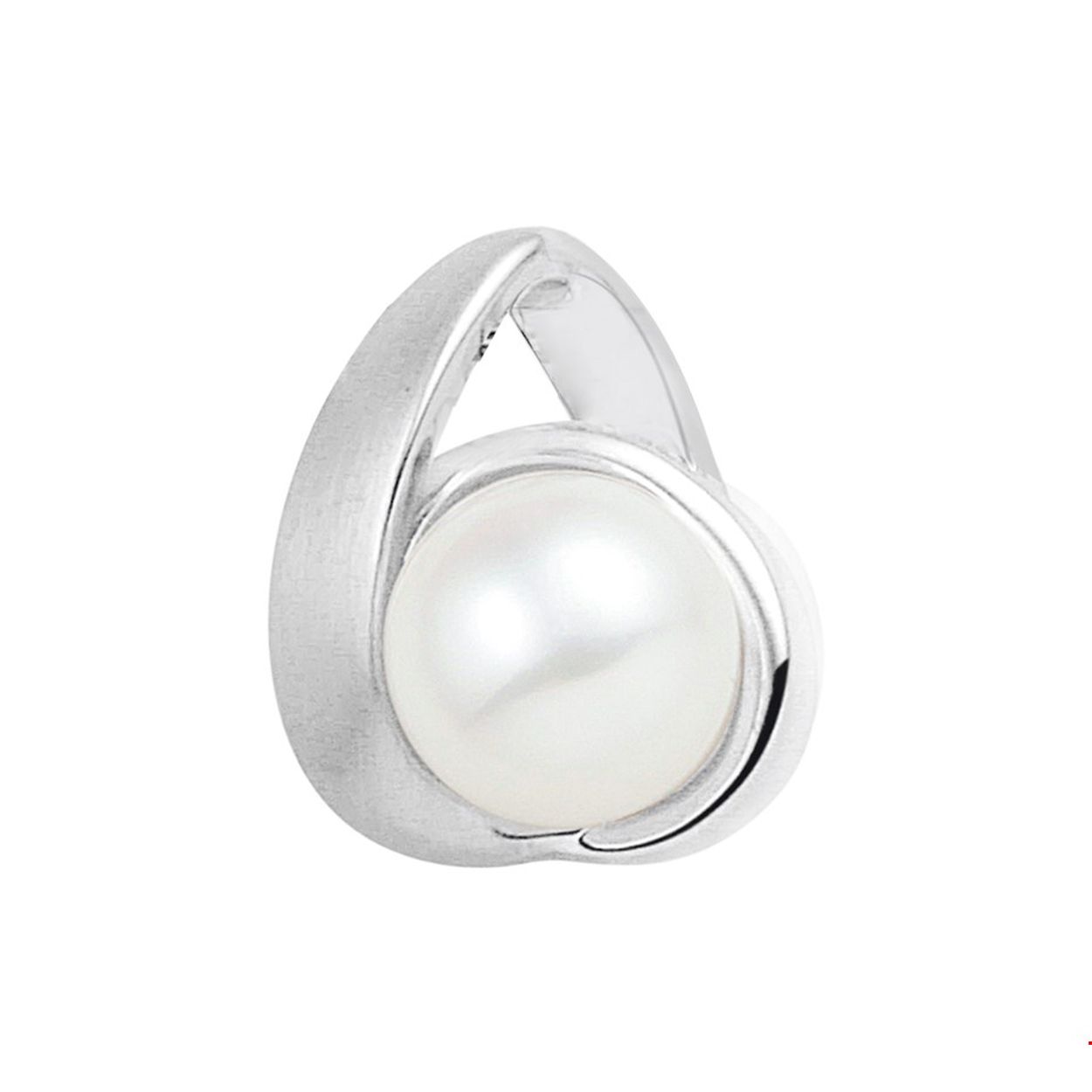 Chique gerhodineerd zilveren hanger uitgevoerd met een zoetwaterparel van 8mm. De hanger is goed te combineren met bijpassende sieraden uit onze collectie. Info: Gerhodineerd zilver is door de rhodiumlaag beter bestand tegen verkleuren en krassen.