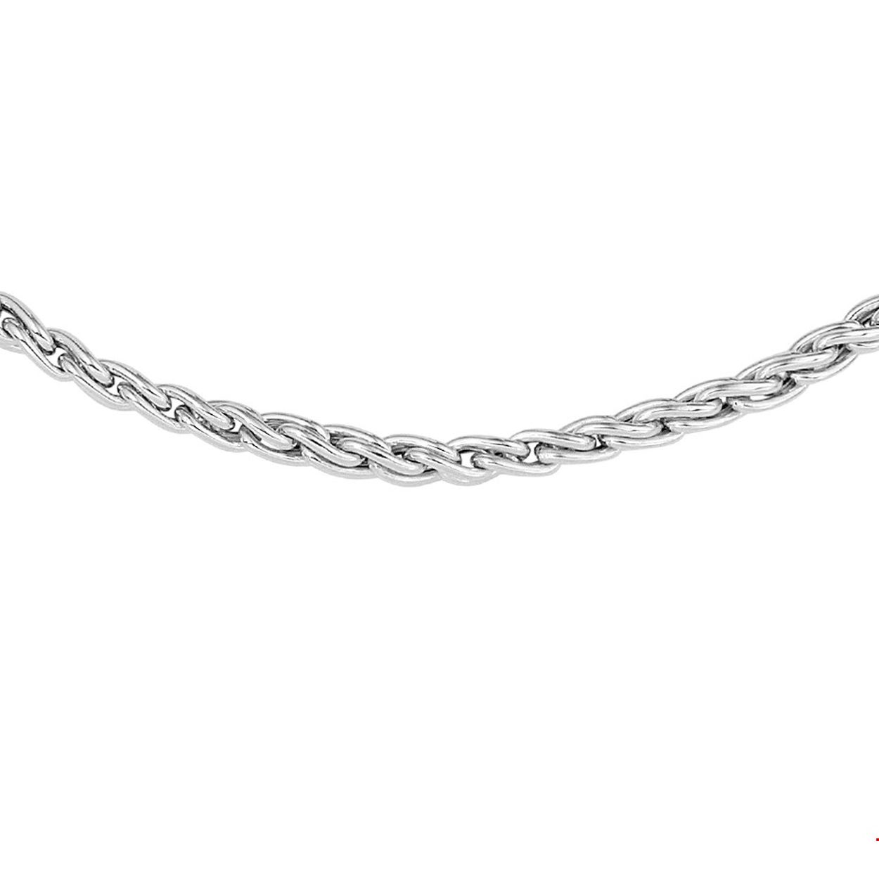 Beschrijving: Gerhodineerd zilveren collier met een schakelbreedte van 5mm. Het collier heeft een draaglengte van 45cm en is uitgevoerd met een stevige karabijn sluiting. Info: Gerhodineerd zilver is door de rhodiumlaag beter bestand tegen verkleuren en krassen.
Doelgroep: dames
Breedte: 5 mm
Langste lengte: 45 cm