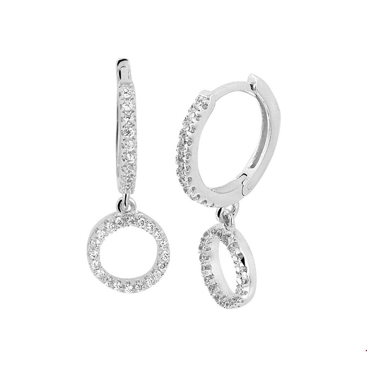 Beschrijving: Gerhodineerd zilveren klapcreolen met een open rondje van 7.5mm in diameter en een totale hoogte van 21mm. De combinatie met schitterende zirkonia stenen maken dit sieraad tot een ware eyecatcher. Tip: Leuk om kado te geven! Zie je ze al stralen? 
Verpakt per: 1
Doelgroep: dames
Breedte: 1.5 mm
Hoogte: 21 mm
Zetting: entourage (rijzetting)