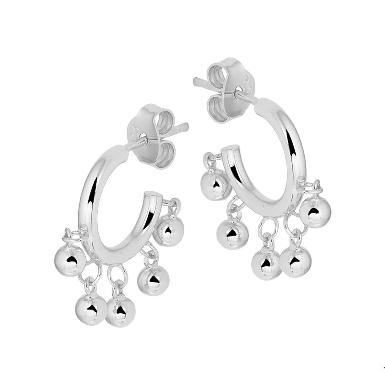 Trendy gerhodineerd zilveren stekercreolen met een hoogte van 17mm. Uitgevoerd met 5 poli afgewerkte bolletjes van 3mm. Tip: Leuk om kado te geven! Zie je ze al stralen? Info: Gerhodineerd zilver is door de rhodiumlaag beter bestand tegen verkleuren en krassen.
Doelgroep: dames
Breedte: 3 mm
Hoogte: 3 mm