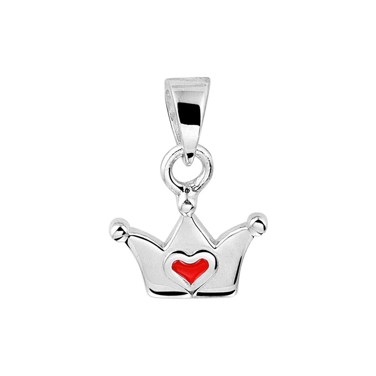 Beschrijving: Schattige gerhodineerd zilveren hanger in de vorm van een kroontje met een afmeting van 14x9.5mm. Uitgevoerd met een hartje in rode emaille. Deze hanger is perfect te combineren met bijpassende sieraden uit onze collectie. Tip: Leuk om kado te geven! Info: Gerhodineerd zilver is door de rhodiumlaag beter bestand tegen verkleuren en krassen.
Doelgroep: kinderen
Breedte: 9.5 mm
Hoogte: 14 mm
