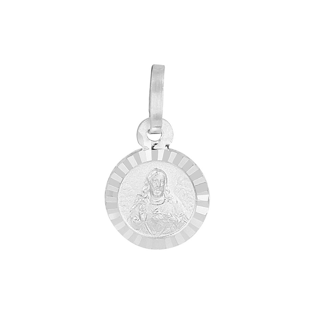 Beschrijving: Gerhodineerd zilveren dubbelzijdige scapulier hanger een diameter van 8mm en een totale hoogte van 15mm. De hanger is goed te combineren met een bijpassend collier uit onze collectie.
Verpakt per: 1
Doelgroep: unisex
Hoogte: 15 mm