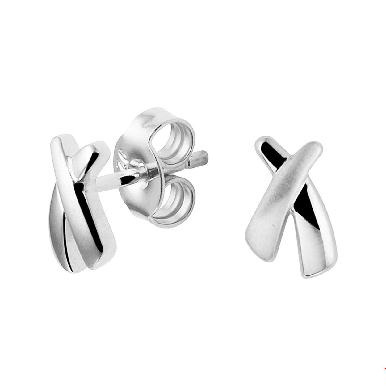 Beschrijving: Gerhodineerd zilveren poli/mat oorknoppen met een afmeting van 9x5.3mm. De oorknoppen zijn te combineren met bijpassende sieraden uit onze collectie.
