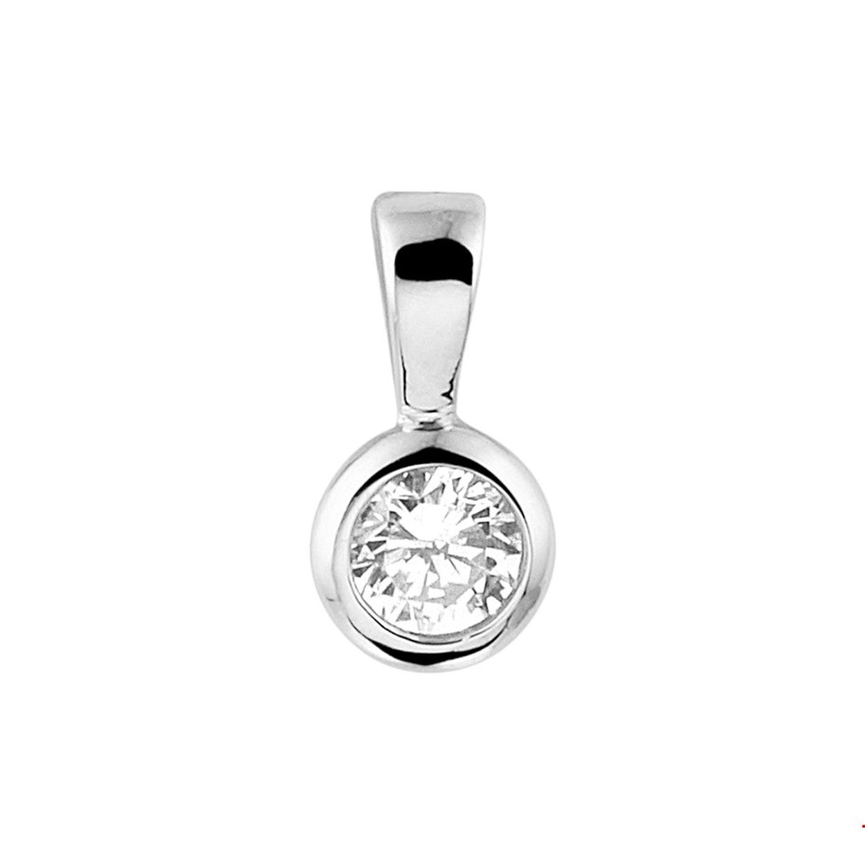 Beschrijving: Een goede garderobe begint bij de basis en hetzelfde geldt voor een tijdloze sieradencollectie! Deze gerhodineerd zilveren hanger met een heldere zirkonia is met veel andere sieraden te combineren. Info: Gerhodineerd zilver is door de rhodiumlaag beter bestand tegen verkleuren en krassen.