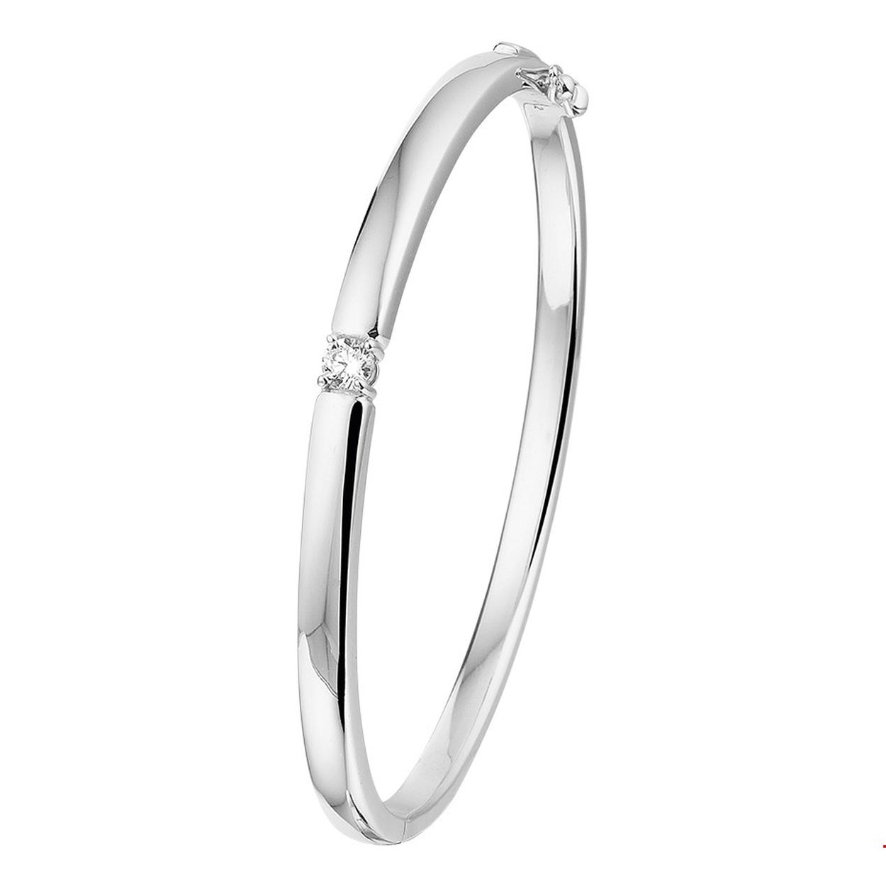 Beschrijving: Gerhodineerd zilveren bangle uitgevoerd met een chaton met een schitterende zirkonia. Tip: Combineer deze bangle met bijpassende sieraden uit onze collectie of vanuit je eigen stash en creeer zo elke keer weer een nieuwe look.