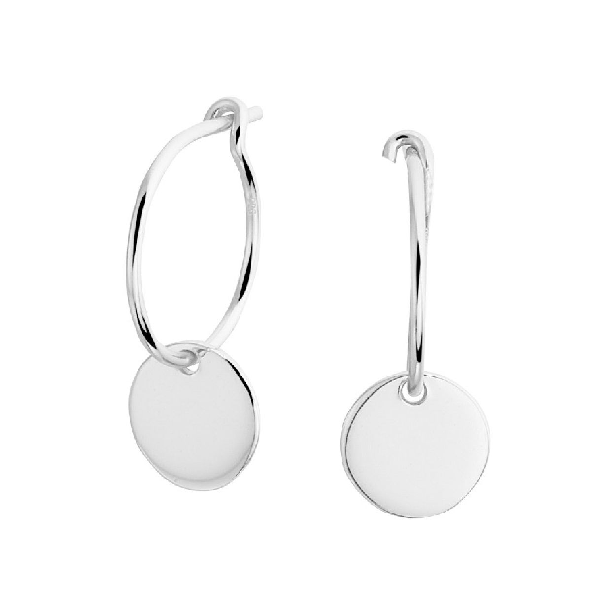 Deze oorringen zijn gemaakt van gerhodineerd zilver en ze zijn zilverkleurig. Het is een sieraad voor dames.