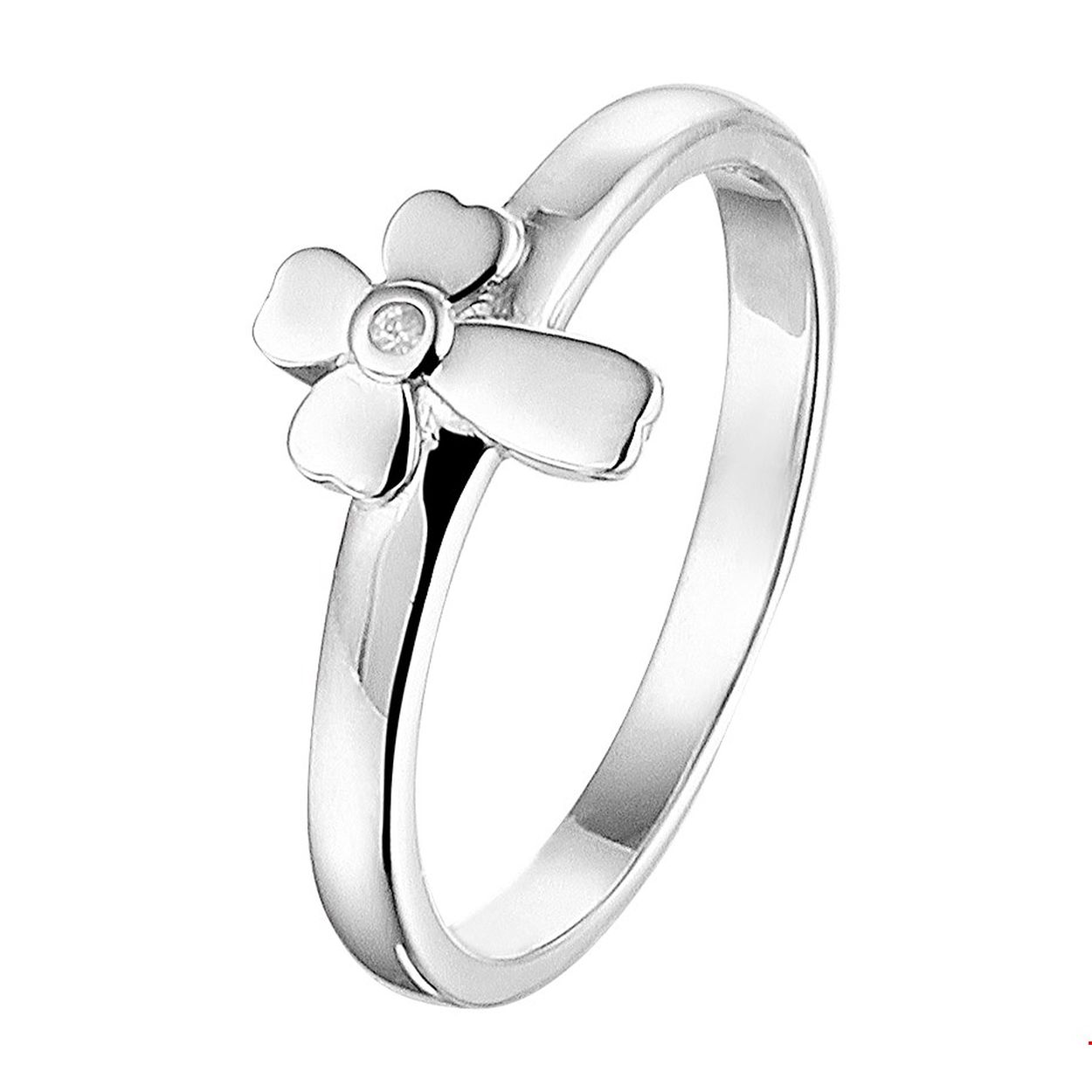 Beschrijving: Gerhodineerd zilveren ring uitgevoerd met een kruis van 8x6mm en een schitterende zirkonia. Info: Gerhodineerd zilver is door de rhodiumlaag beter bestand tegen verkleuren en krassen.