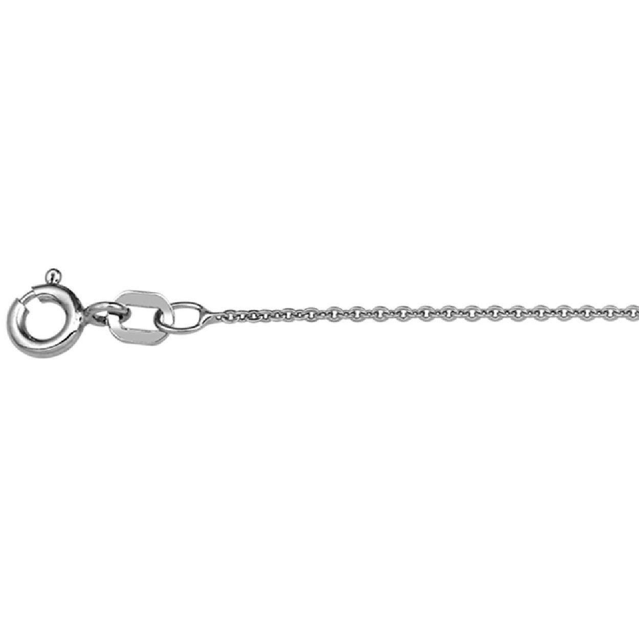 De collier is gemaakt van gerhodineerd zilver en is zilverkleurig. Het is een sieraad voor dames.