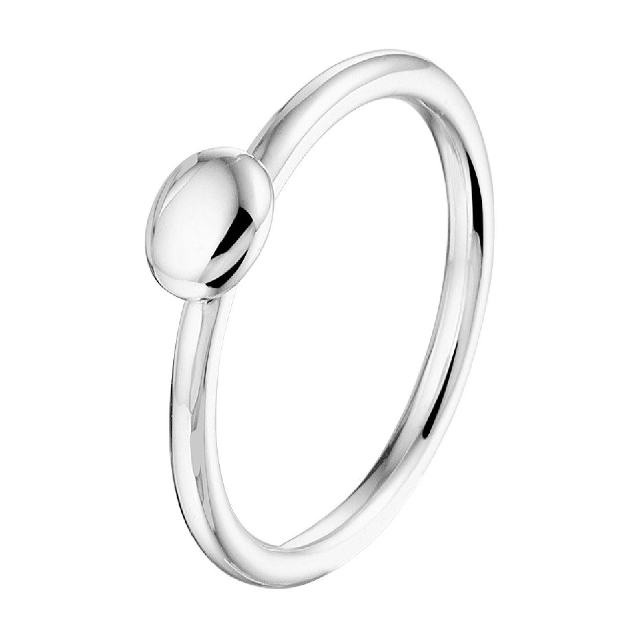 De ring is gemaakt van gerhodineerd zilver en is zilverkleurig. Het is een sieraad voor dames.