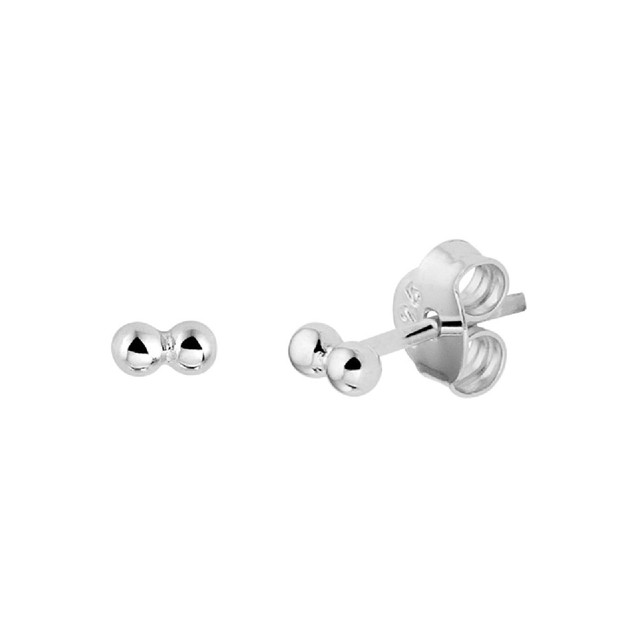 Deze oorknoppen zijn gemaakt van gerhodineerd zilver en ze zijn zilverkleurig. Het is een sieraad voor dames.