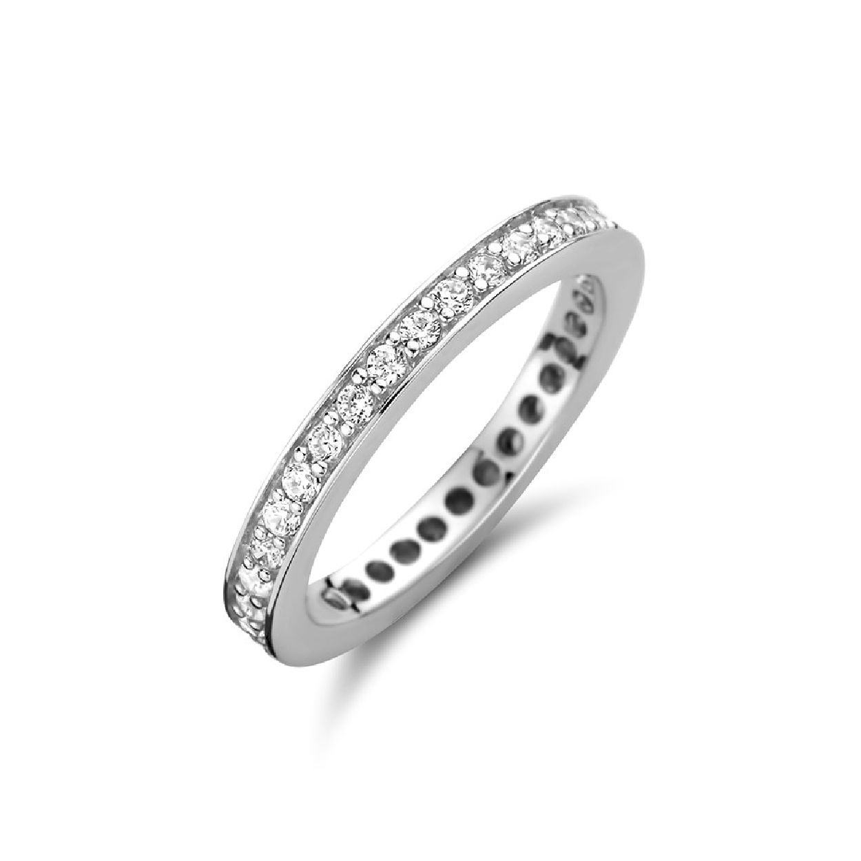 De ring is gemaakt van gerhodineerd zilver en is kleurig. Het is een sieraad voor dames.