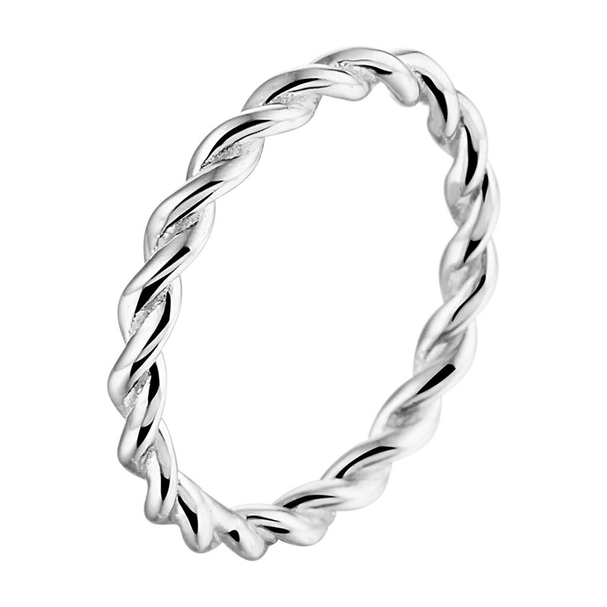 Gerhodineerd 925 zilveren aanschuifring. De ring heeft een breedte van 2.5mm.