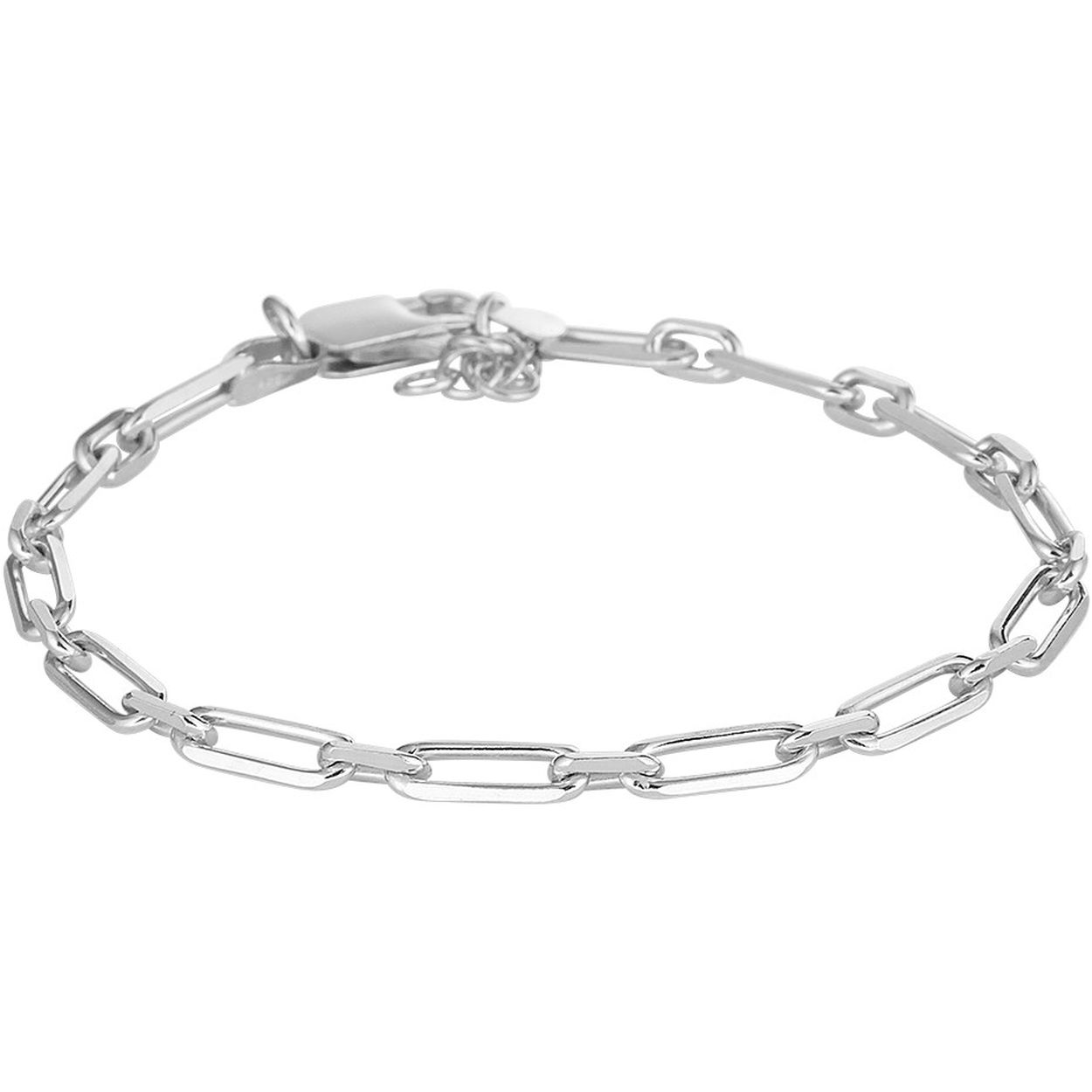 Gerhodineerd 925 zilveren anker armband met een schakelbreedte van 3.5mm. De armband heeft een draaglengte van 16cm met een extensie van 2cm en een stevige karabijn sluiting.
