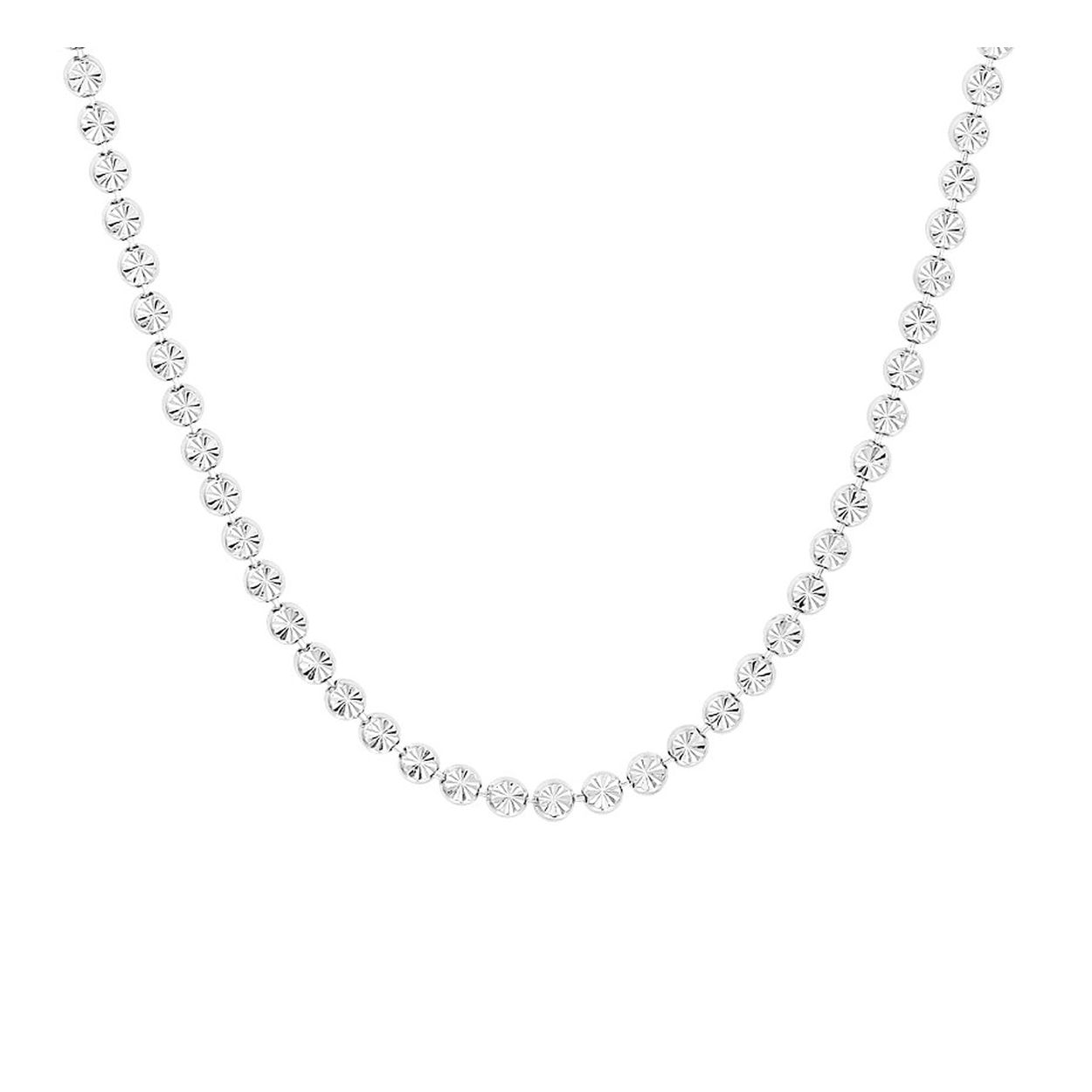 Gerhodineerd 925 zilveren collier met een schakelbreedte van 2.8mm en een gediamanteerde afwerking. Het collier heeft een draaglengte van 40cm met een extensie van 4cm en een stevige karabijn sluiting.