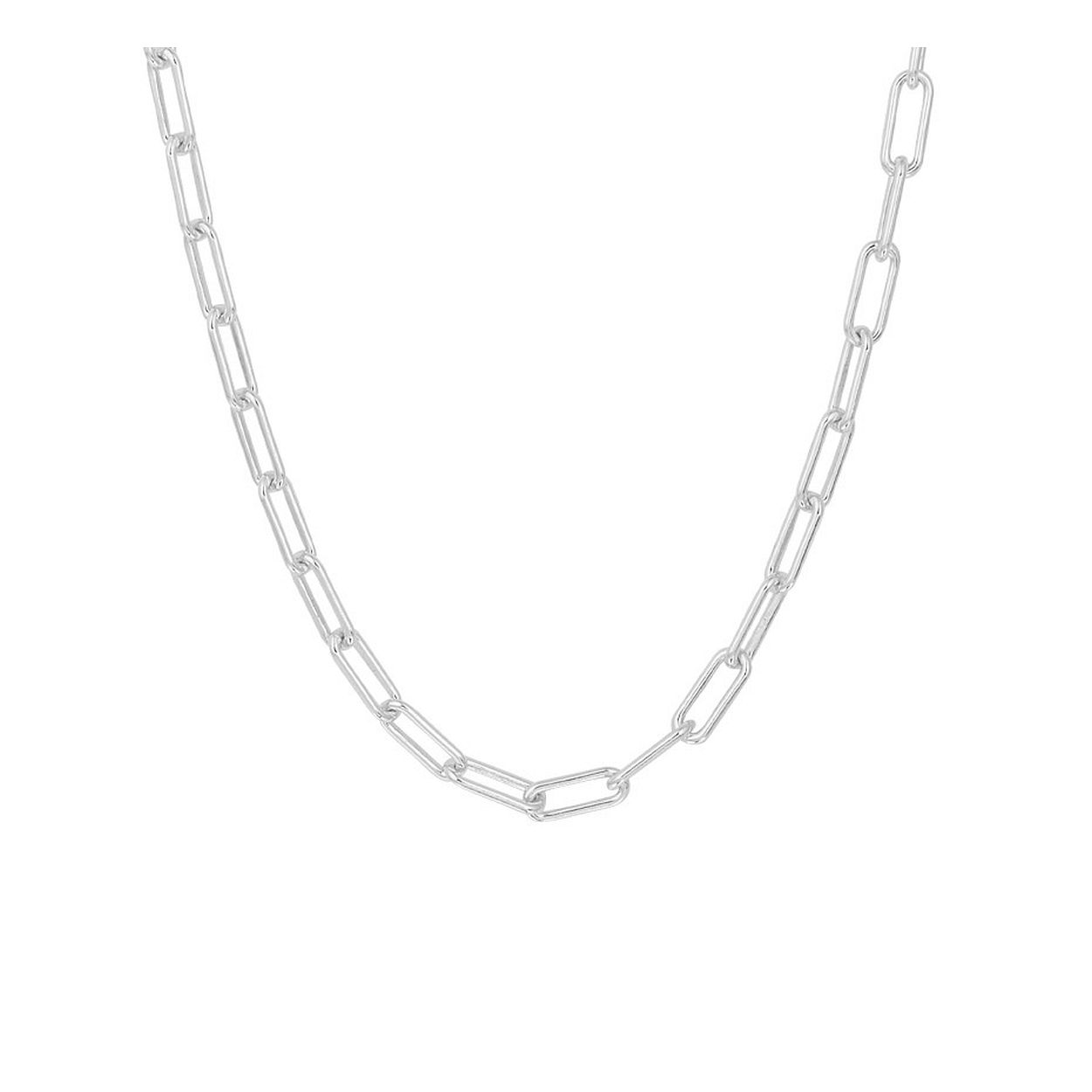 Gerhodineerd 925 zilveren anker collier met een schakelbreedte van 3.5mm. Het collier heeft een draaglengte van 45cm en een stevige karabijn sluiting.