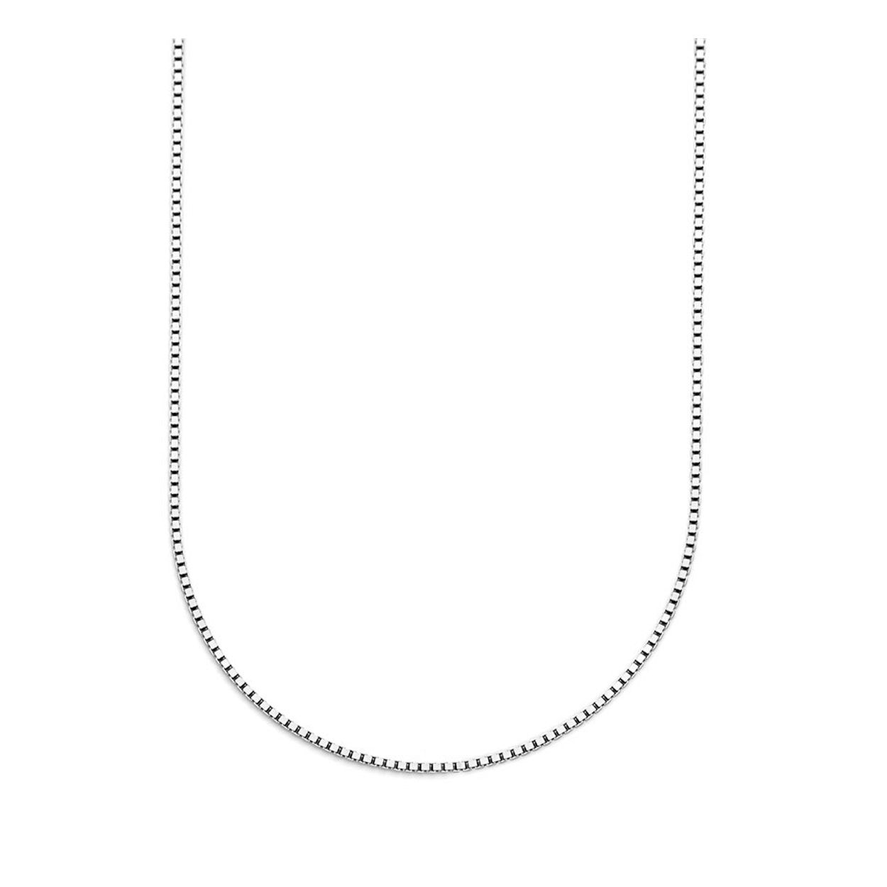 Gerhodineerd 925 zilveren collier met een schakelbreedte van 1.4mm. Het collier heeft een draaglengte van 45cm en een stevige karabijn sluiting.