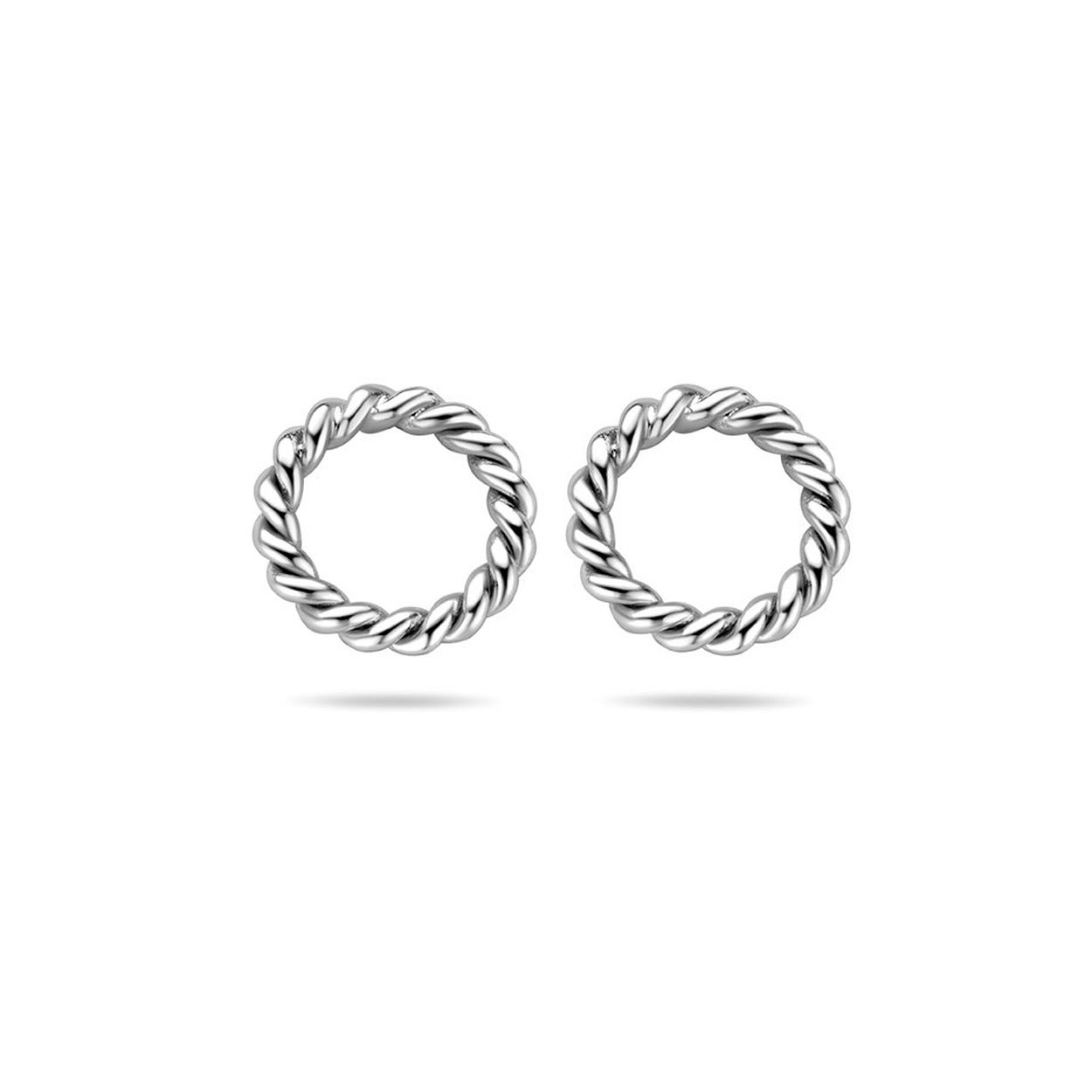 Gerhodineerd 925 zilveren oorknoppen. De oorknoppen hebben een diameter van 10mm.
