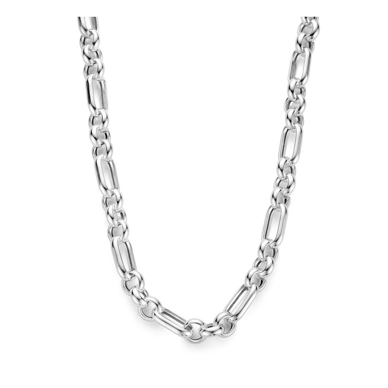 Gerhodineerd 925 zilveren anker collier met een schakelbreedte van 6.7mm. Het collier heeft een draaglengte van 45cm en een stevige karabijn sluiting.