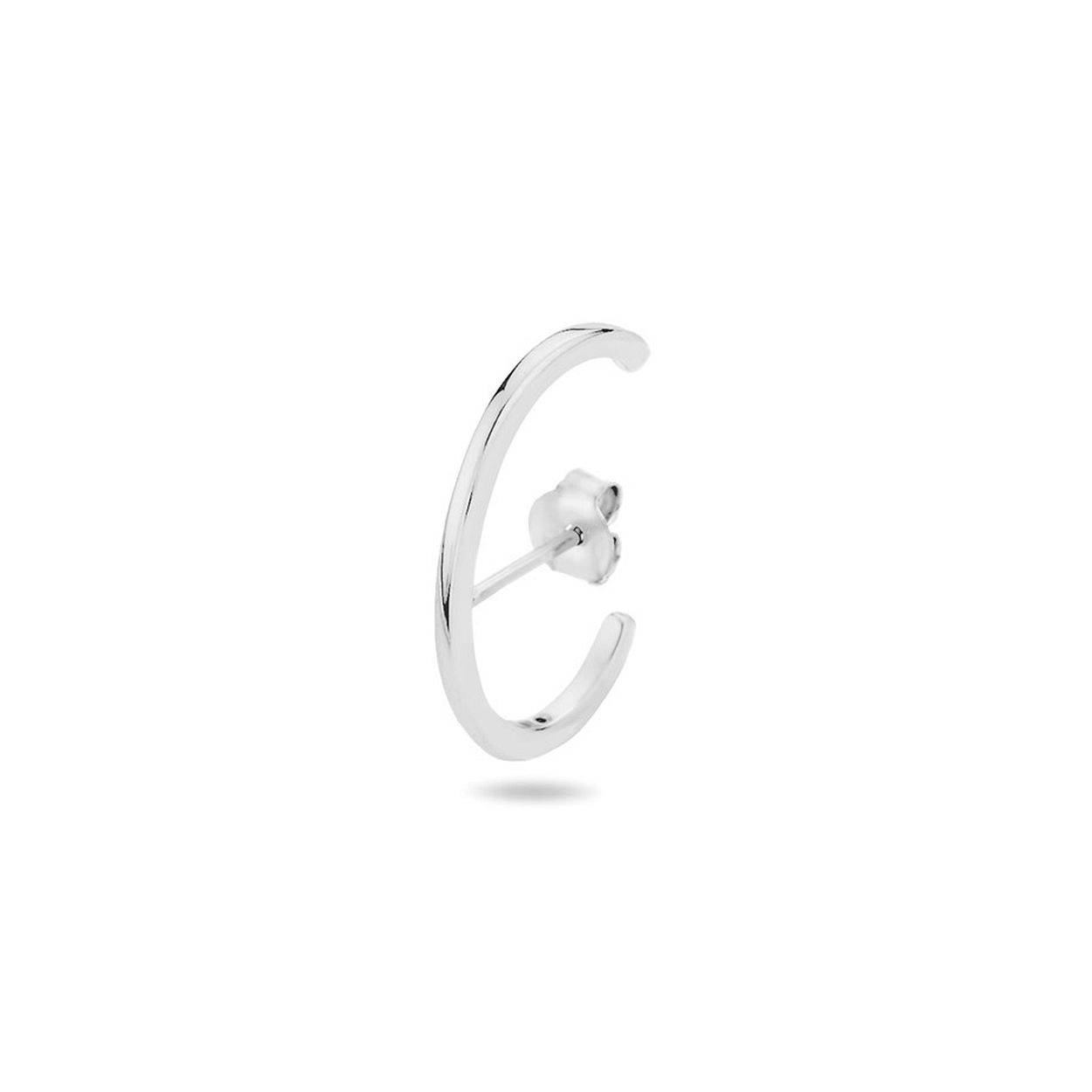 Gerhodineerd 925 zilveren oorsteker met een afmeting van 24x1.3mm. De oorsteker wordt per stuk verkocht.