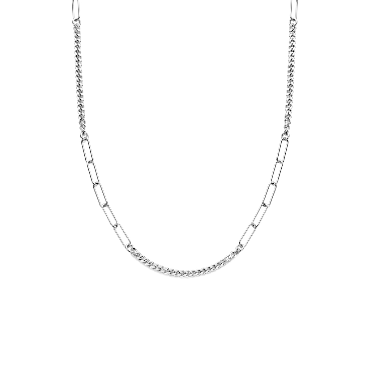 zilveren schakel collier
