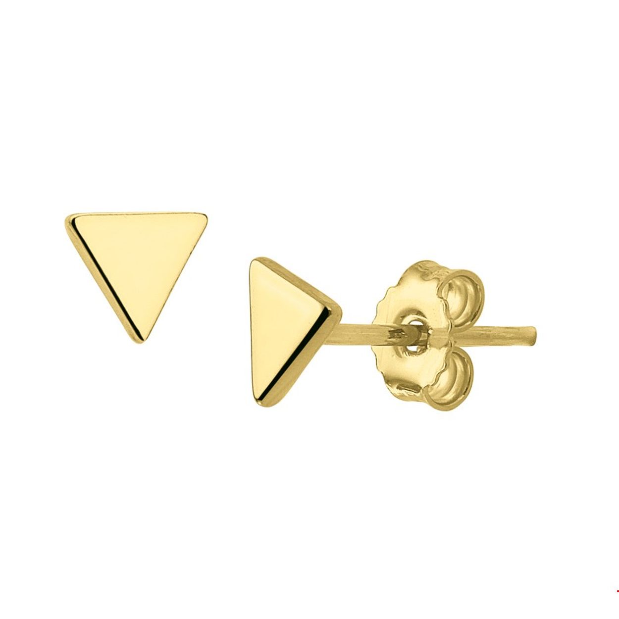 Beschrijving: Trendy geelgoud op zilveren oorknoppen in de vorm van een driehoek met een afmeting van 5.5x5.5mm. De oorknoppen zijn uitgevoerd met een stevige poussette sluiting. Door het simplistische hippe design van deze oorknoppen zijn ze allerdaags te dragen en zeker ook gemakkelijk te combineren met andere sieraden. Tip: Het model leent zich prima om te combineren met andere oorsieraden als u meerdere gaatjes heeft!. Leuk zo creeert u elke keer weer een nieuwe look!.
Doelgroep: dames
Breedte: 5.5 mm
Hoogte: 5.5 mm
(Geen garantie op plating)
