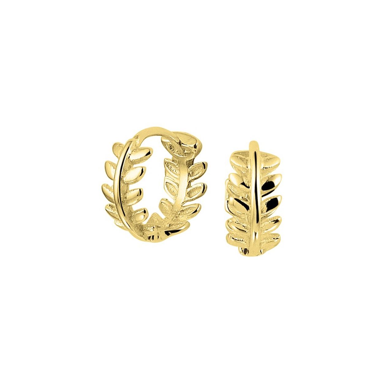 Beschrijving: Trendy geelgoud op zilveren klapcreolen met een poli afwerking en een stevige scharniersluiting. De klapcreolen zijn goed te combineren met bijpassende sieraden uit onze collectie.