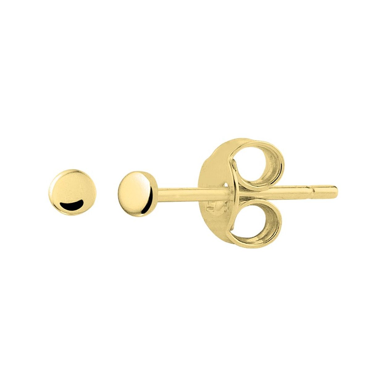 Deze trendy geelgoud op zilveren mini rondjes oorknoppen hebben een diameter van 2.5mm. Door de eenvoud kunnen deze oorknoppen perfect worden gedragen met andere sieraden. Laat jezelf stralen met deze blinkende rondjes!