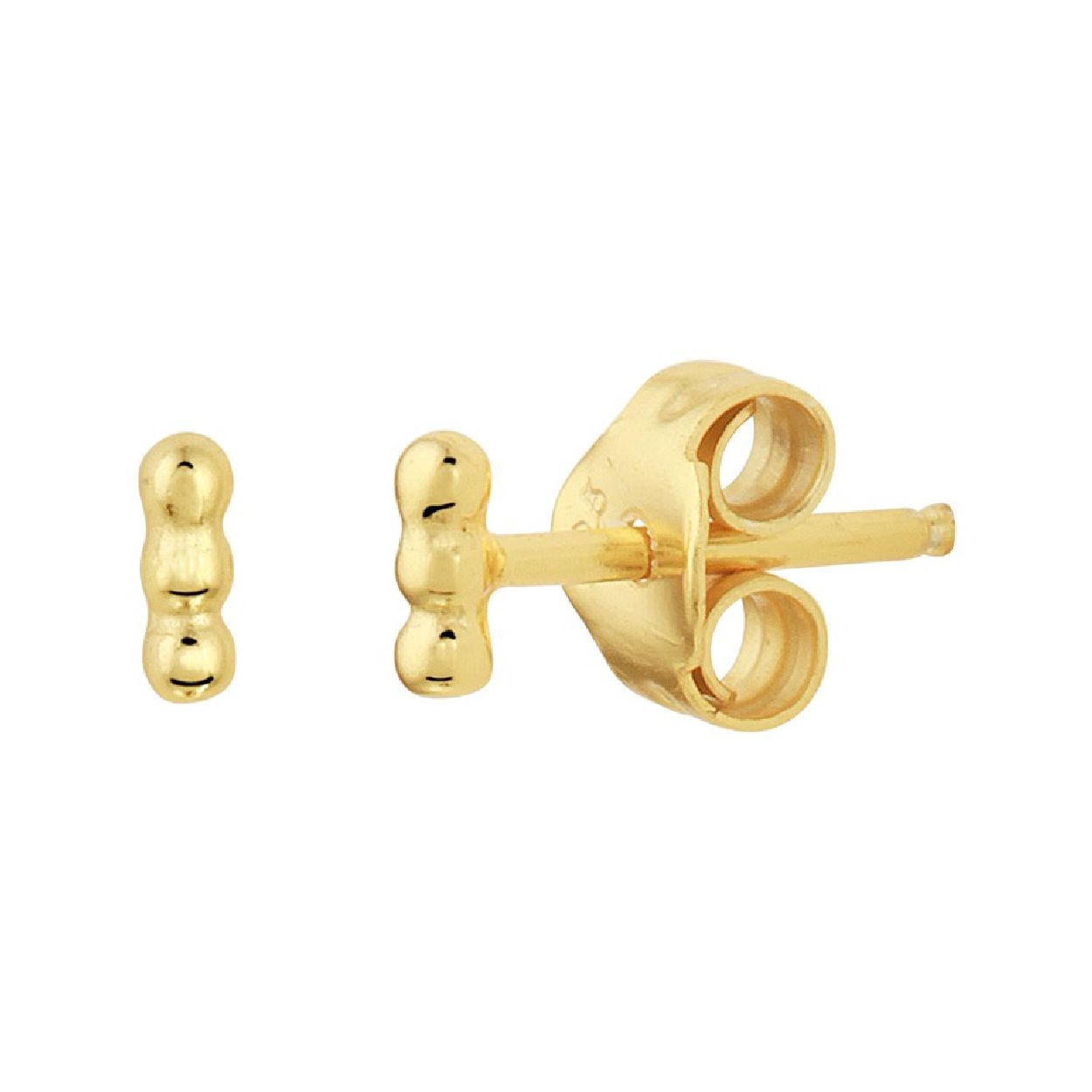 Deze oorknoppen zijn gemaakt van geelgoud op zilver en ze zijn goudkleurig. Het is een sieraad voor dames.
