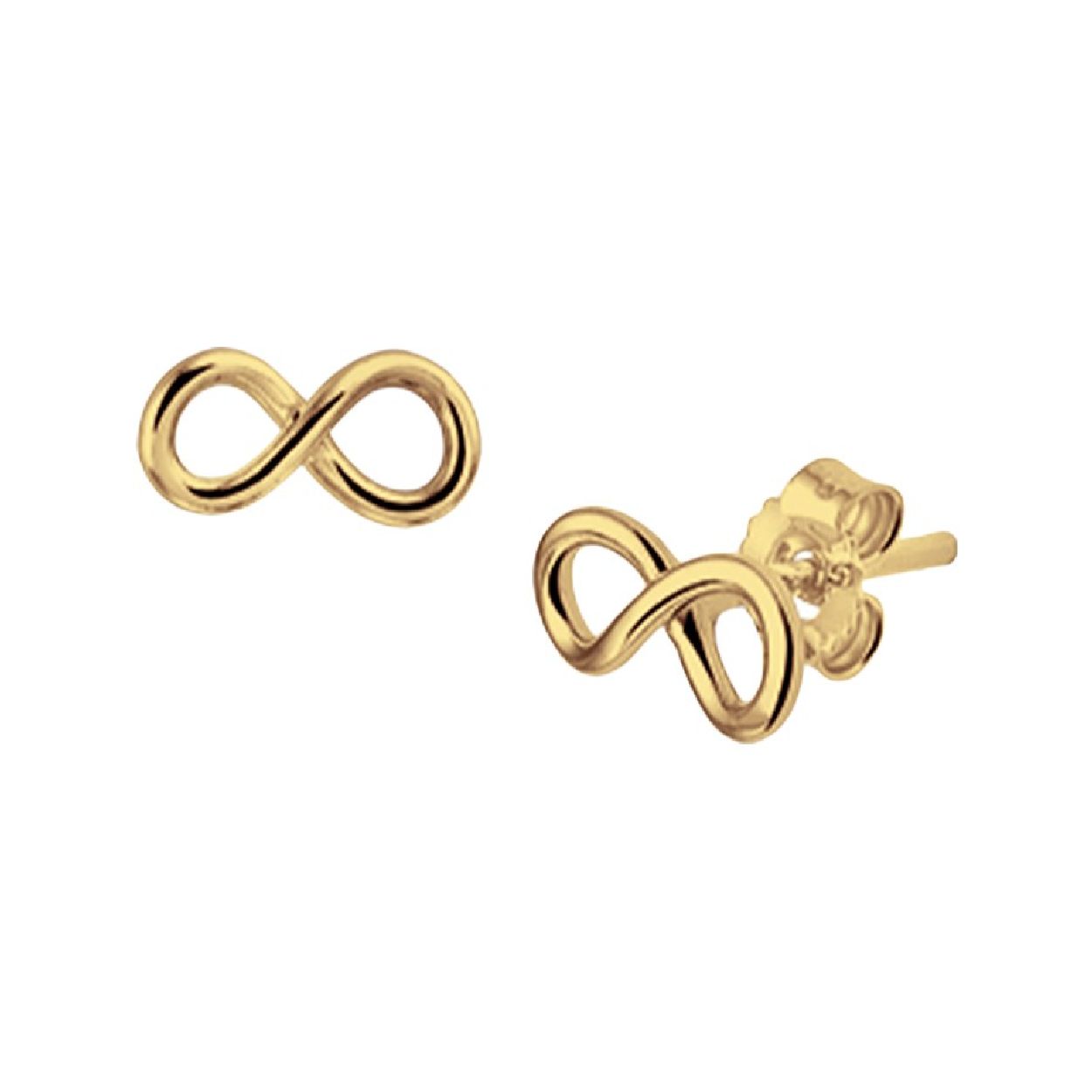 Deze oorknoppen zijn gemaakt van geelgoud op zilver en ze zijn goudkleurig. Het is een sieraad voor dames.