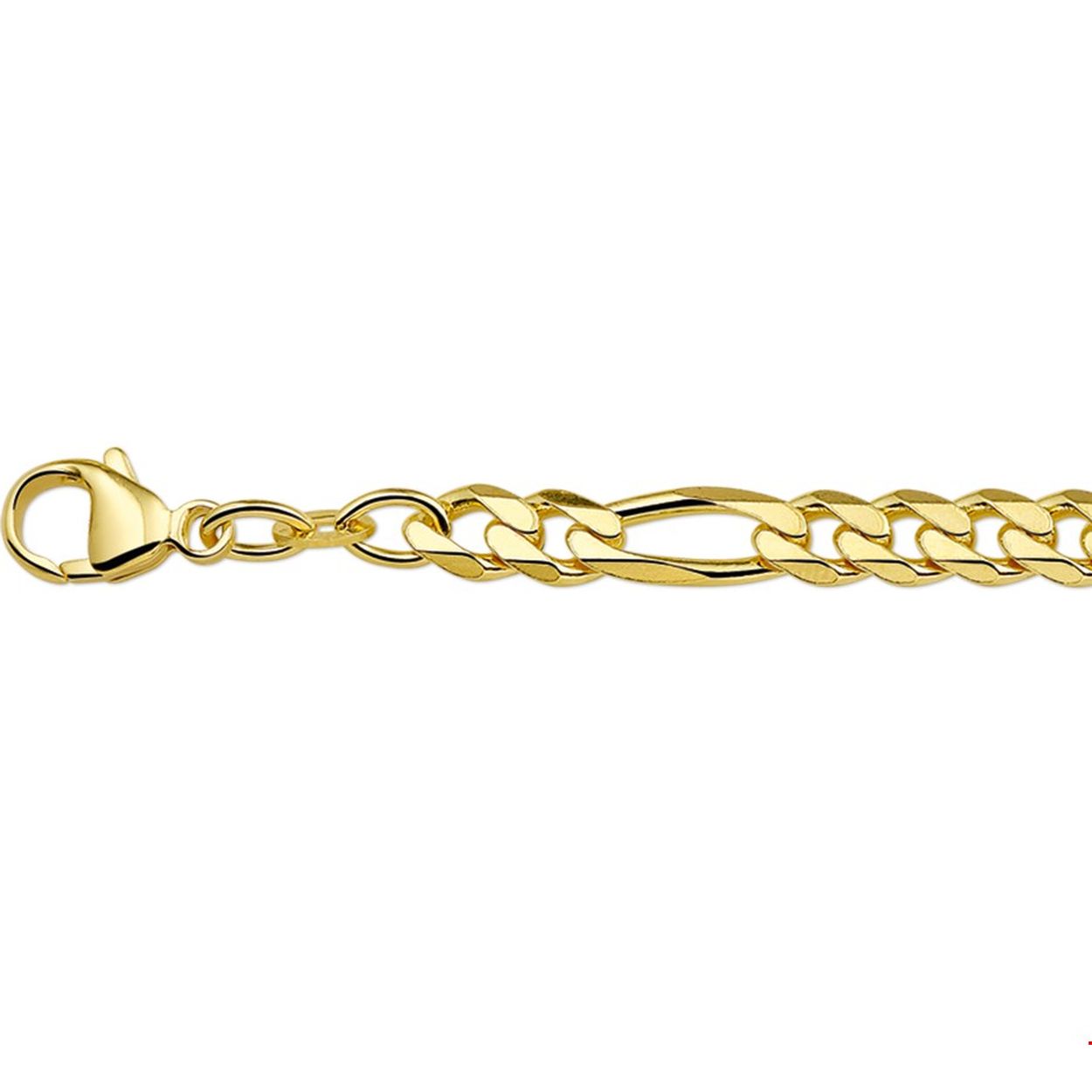 Beschrijving: Double geelgouden figaro collier van 60cm lengte en een schakelbreedte van 5mm.
Uniekenummer serie: 29095
Verpakt per: 1
Doelgroep: heren
Breedte: 5 mm
Langste lengte: 60 mm