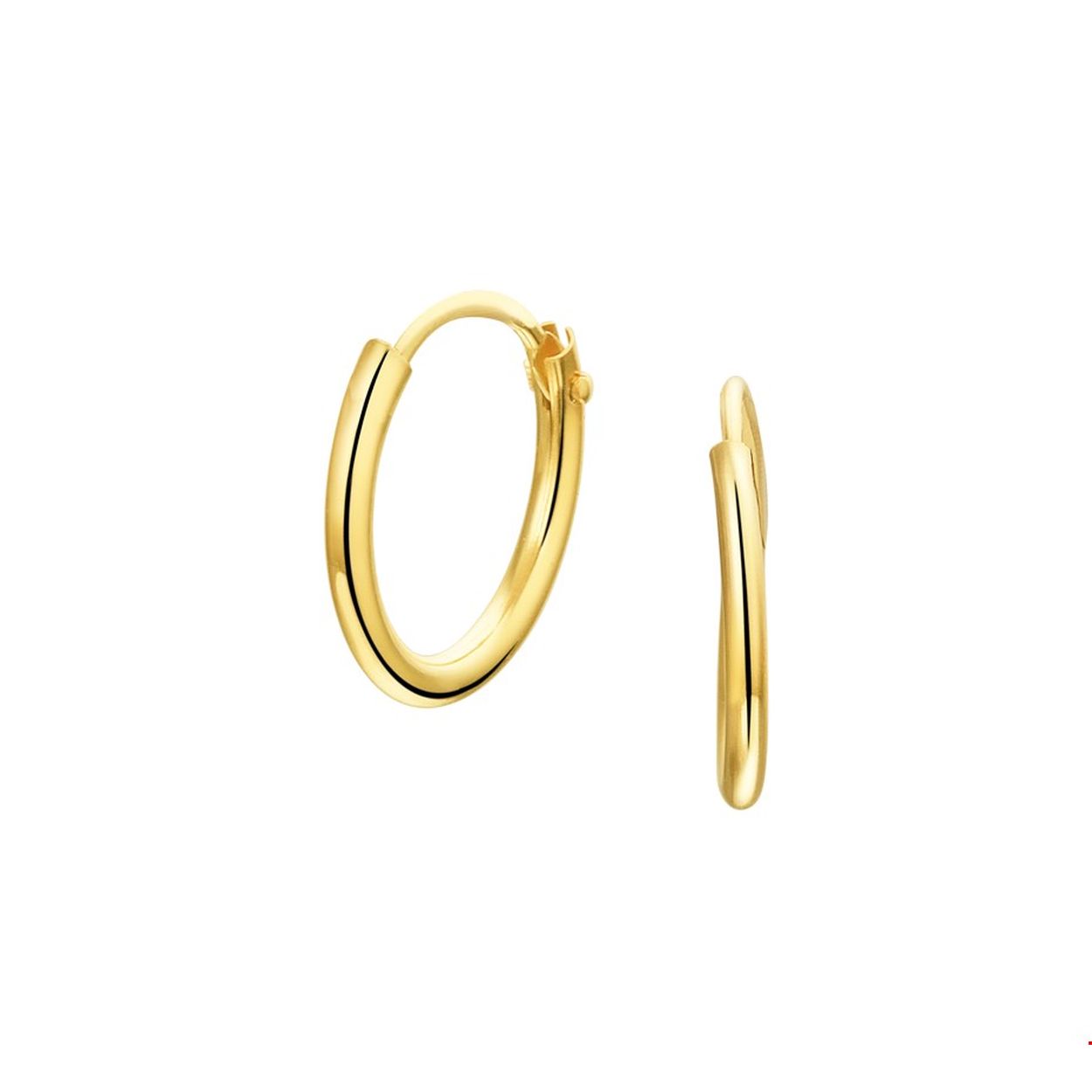 Een goede garderobe begint bij de basis en ditzelfde geldt voor een tijdloze sieradencollectie! Deze basic creolen passen bij iedere outfit en zijn met veel andere sieraden te combineren. Details: Geelgouden creolen met een ronde buis en een scharnier-sluiting. De diameter van deze creolen is 13mm.