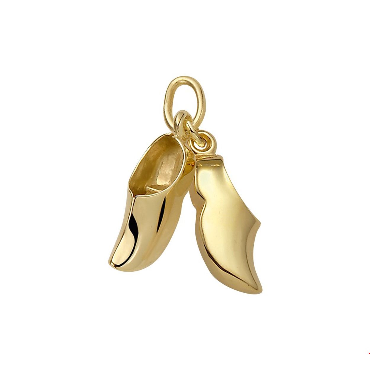 Twee 14 karaat gouden klompen

Breedte: 5.5 mm
Hoogte: 14.5 mm