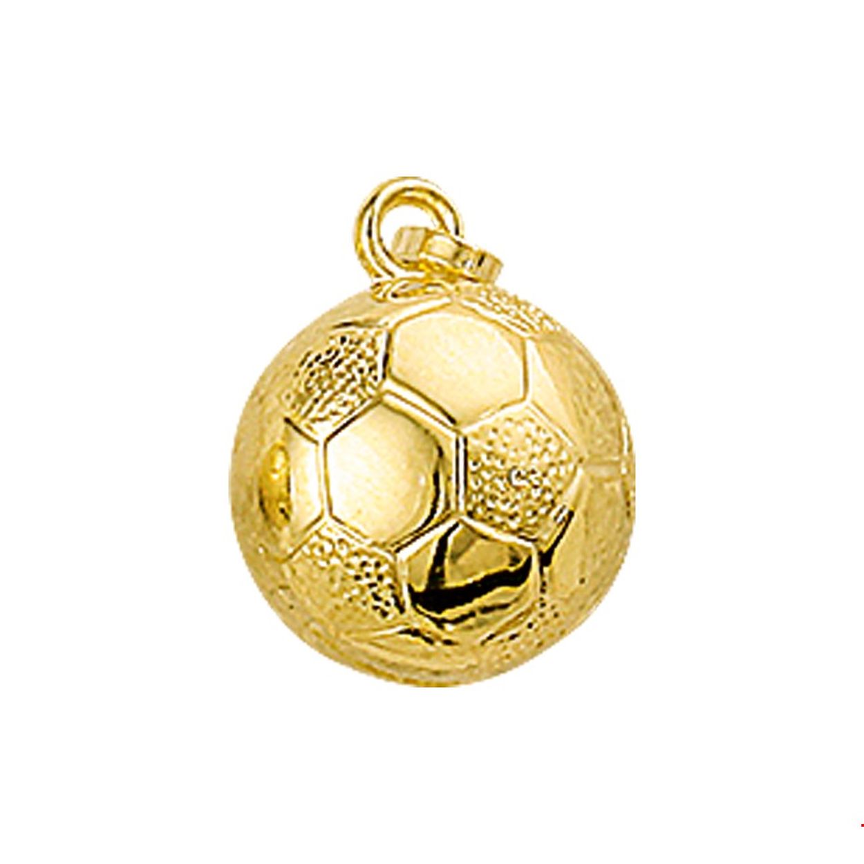 14 Karaat gouden voetbal hanger voor aan een collier.

Breedte: 10 mm