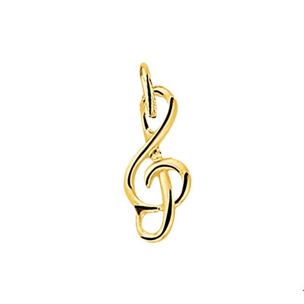 Beschrijving: Geelgouden bedel met een G-sleutel. 
Verpakt per: 1
Doelgroep: unisex
Breedte: 7.5 mm
Hoogte: 17 mm
