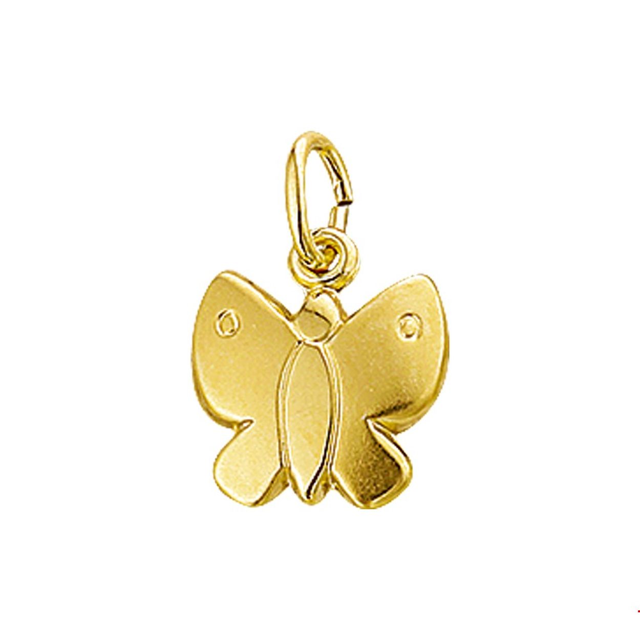 14 Karaat geelgouden hanger als vlinder-hol. KA4002102