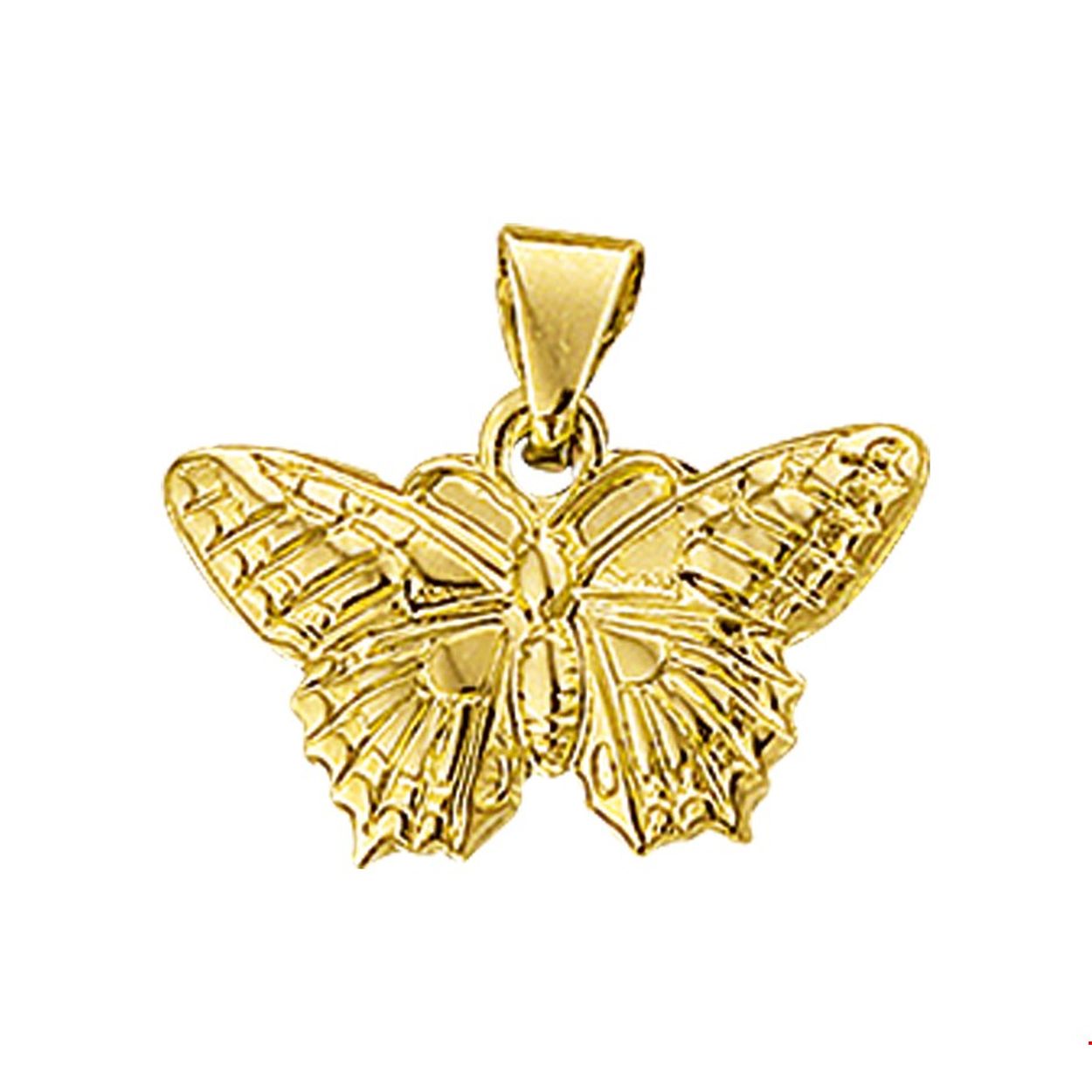 hanger vlinder 14K geelgoud