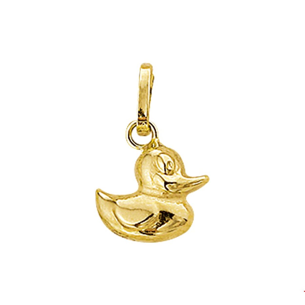 Beschrijving: Geelgouden bedel met een eend.
Verpakt per: 1
Doelgroep: unisex
Breedte: 9 mm
Hoogte: 9 mm