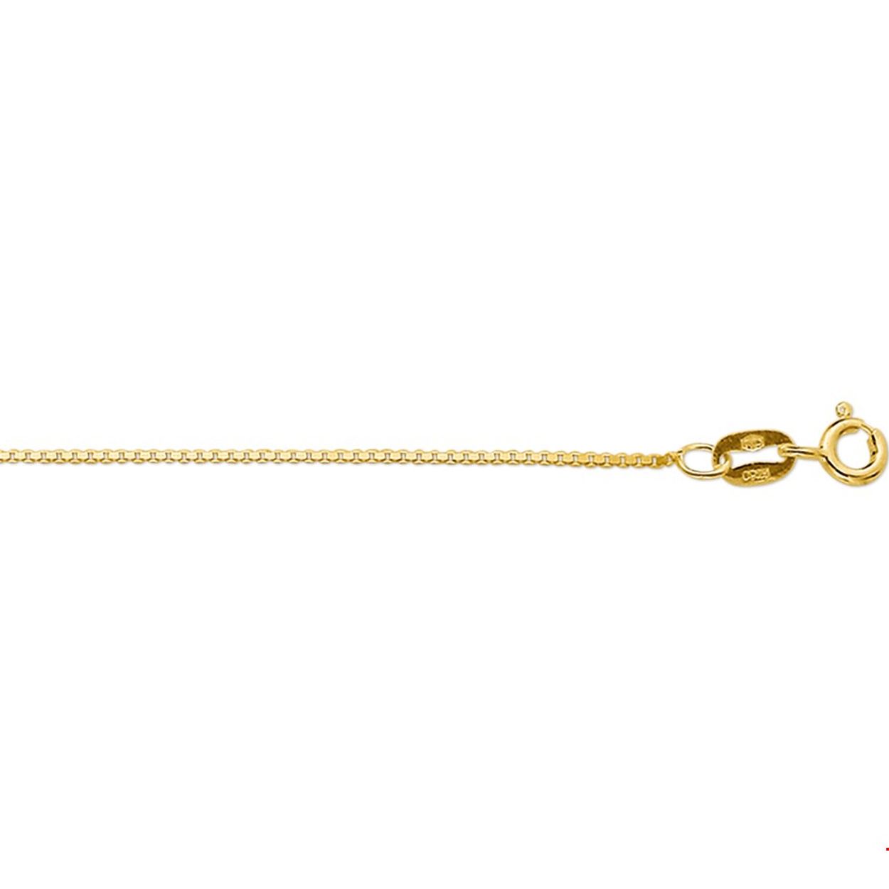 Geelgouden collier venetiaans 38cm.