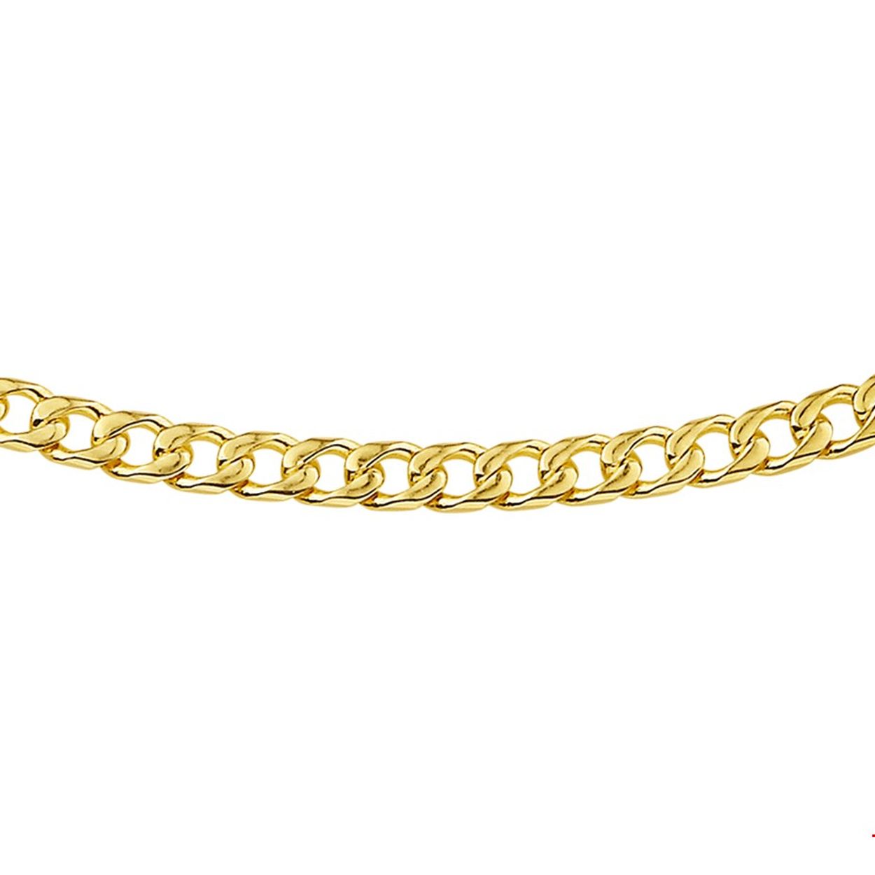 Beschrijving: Geelgouden collier met geslepen gourmet schakel. 
Uniekenummer serie: 27416
Verpakt per: 1
Doelgroep: heren
Breedte: 5.1 mm
Langste lengte: 50 mm
