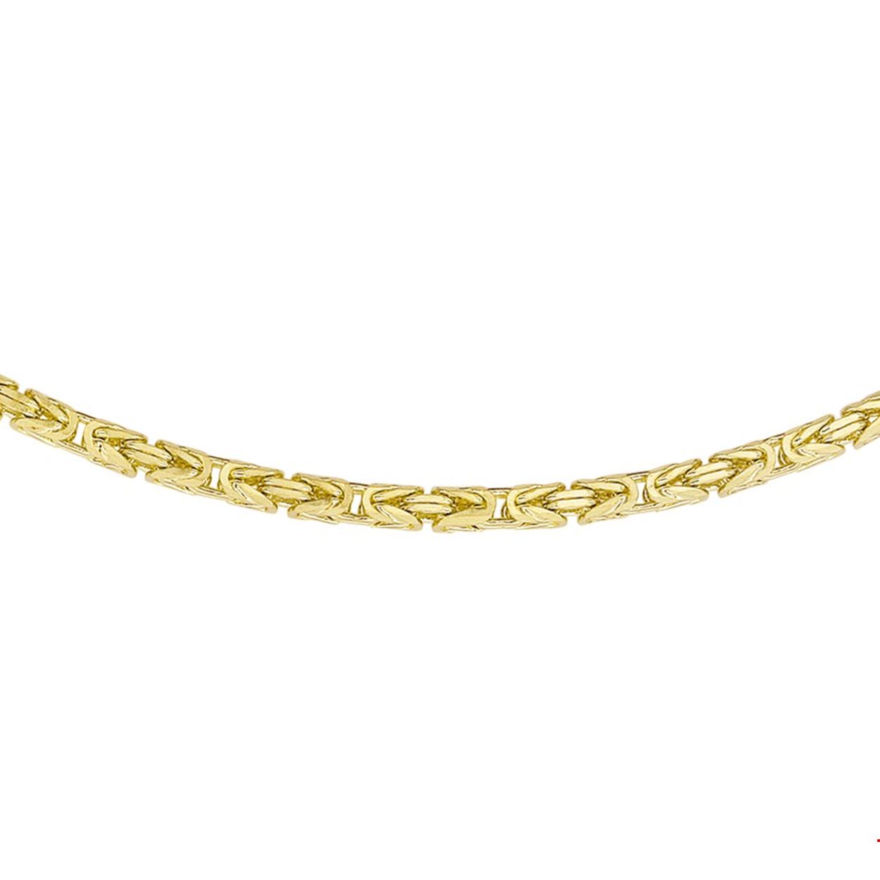 Beschrijving: De moderne man weet dat sieraden allang niet meer alleen voor vrouwen zijn! Draag jouw set casual met een spijkerbroek of chique bij een wat meer zakelijke look. Details: Geelgouden collier met konings schakel. Het collier is onderdeel van een set. 
Uniekenummer serie: 26784
Verpakt per: 1
Doelgroep: heren
Breedte: 2.5 mm
Langste lengte: 60 mm