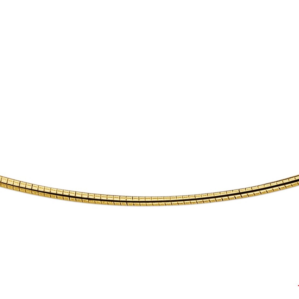 gouden collier, omega 1,75mm 42cm
