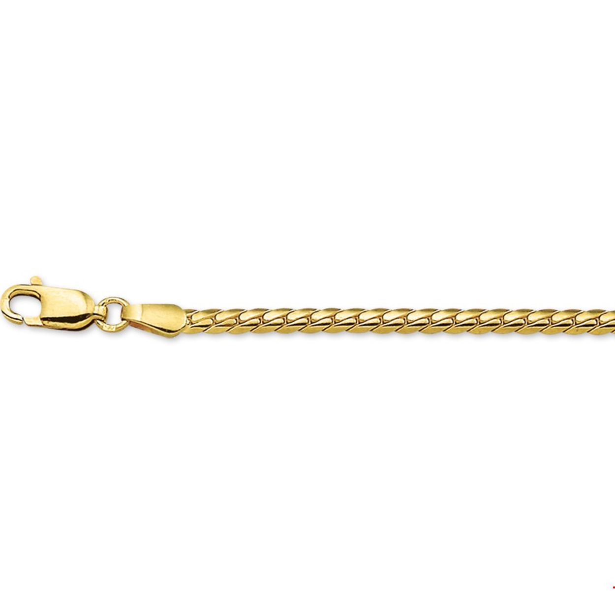 Beschrijving: Geelgouden collier met platte gourmet schakel.
Uniekenummer serie: 29654
Verpakt per: 1
Doelgroep: dames
Breedte: 2.7 mm
Langste lengte: 42 mm