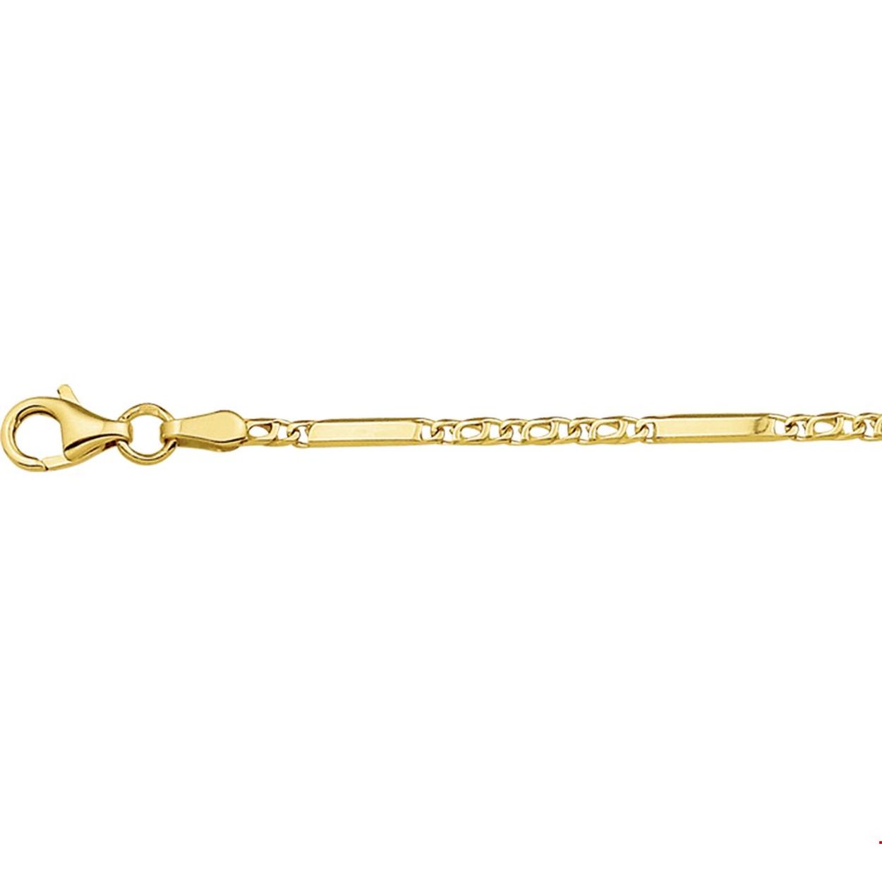 14krt Geelgoud Armband valkenoog 2,0mm 19cm