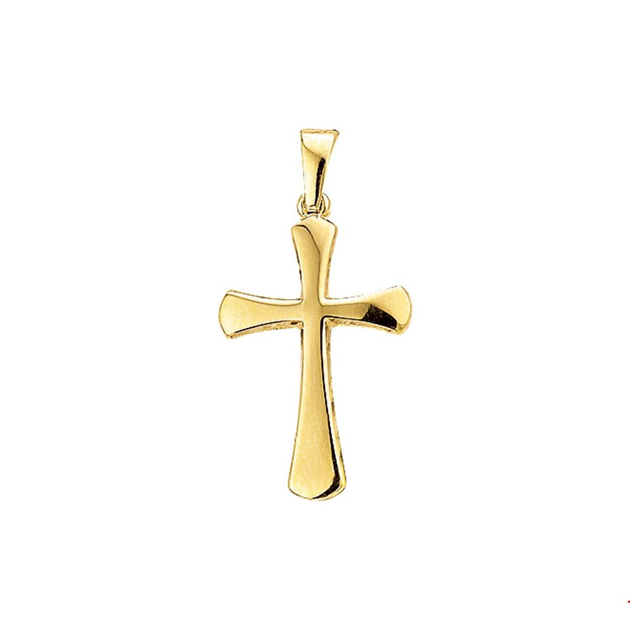 14krt geelgouden kruis 23x14mm