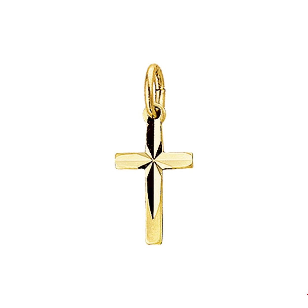 Beschrijving: Geelgouden hanger met een gediamanteerd kruis.
Verpakt per: 1
Doelgroep: unisex
Breedte: 8 mm
Hoogte: 14.5 mm