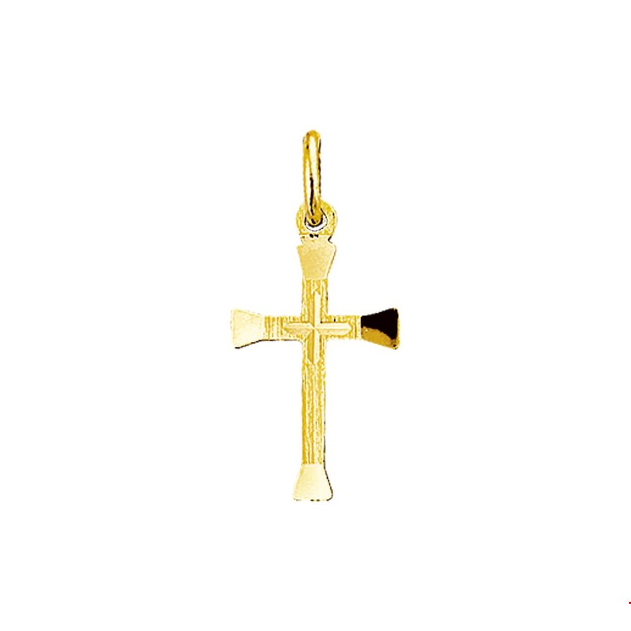 Gouden kruis massief
Breedte: 10 mm
Hoogte: 18 mm