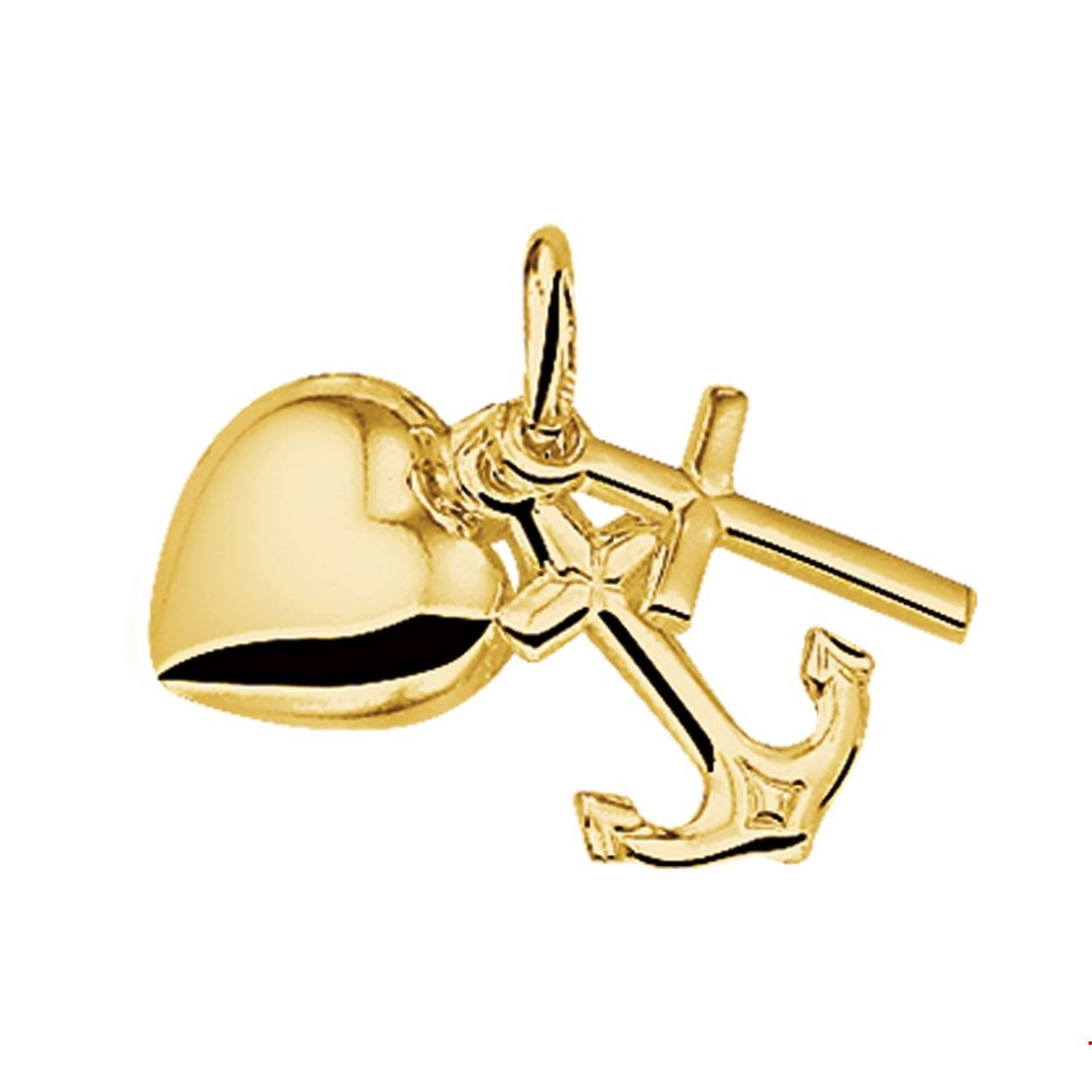 Beschrijving: Gouden hanger met geloof hoop en liefde bedels. 
Verpakt per: 1
Doelgroep: unisex