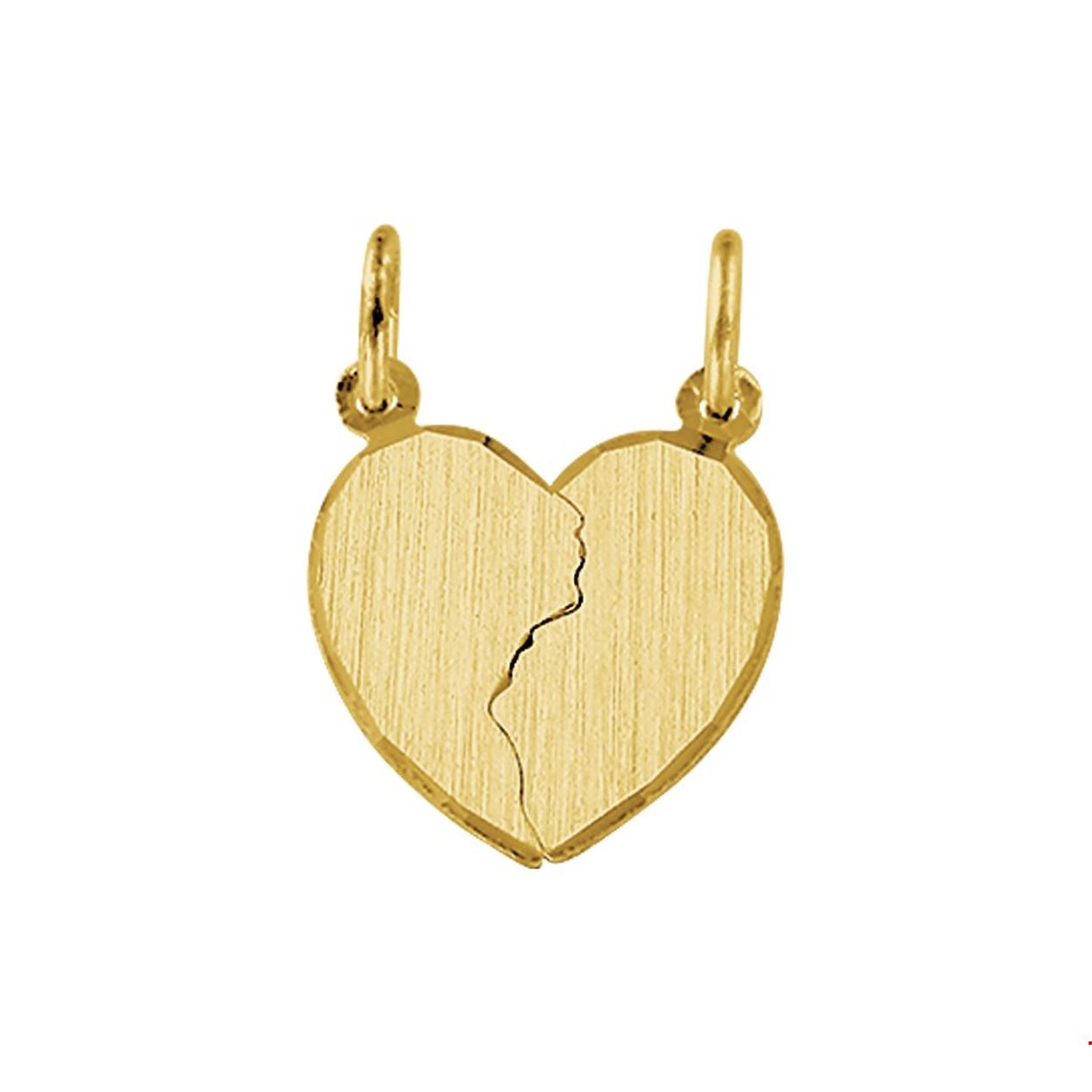 Beschrijving: Geelgouden breekhartje.
Verpakt per: 1
Doelgroep: unisex
Breedte: 17 mm
Hoogte: 16 mm
