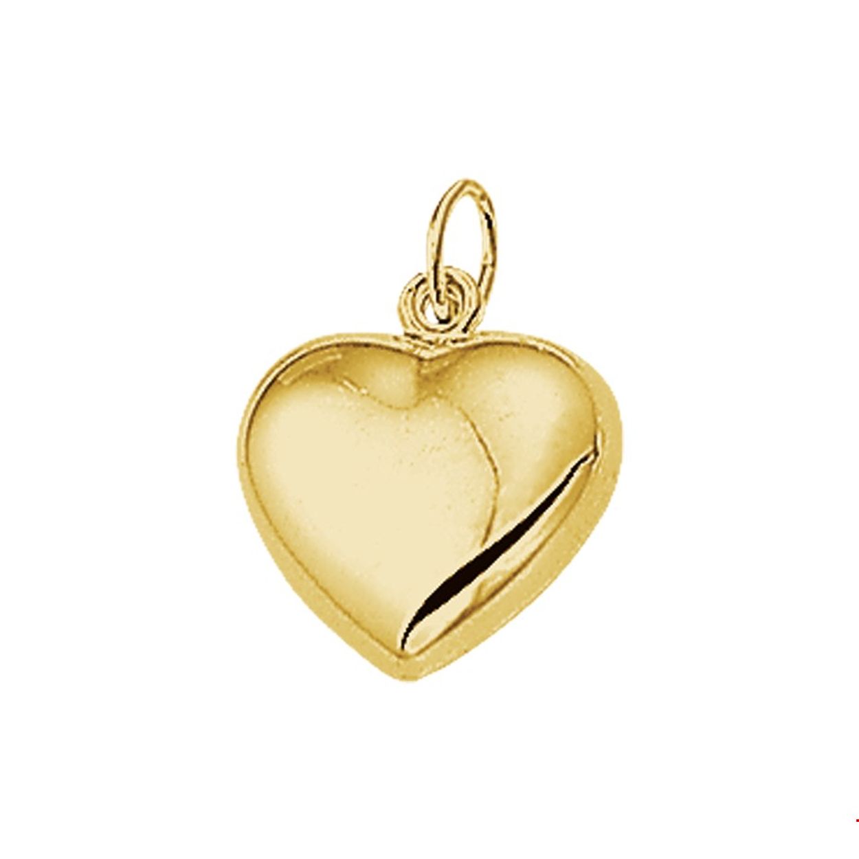 Geelgouden hanger met een hart uitgevoerd met een stevig hangoog. De hanger is ook verkrijgbaar in het wigoud.

N211 Doelgroep: dames
Breedte: 13 mm
Hoogte: 12.5 mm